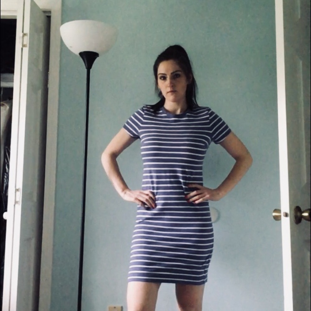 Old Navy Periwinkle Striped Dress